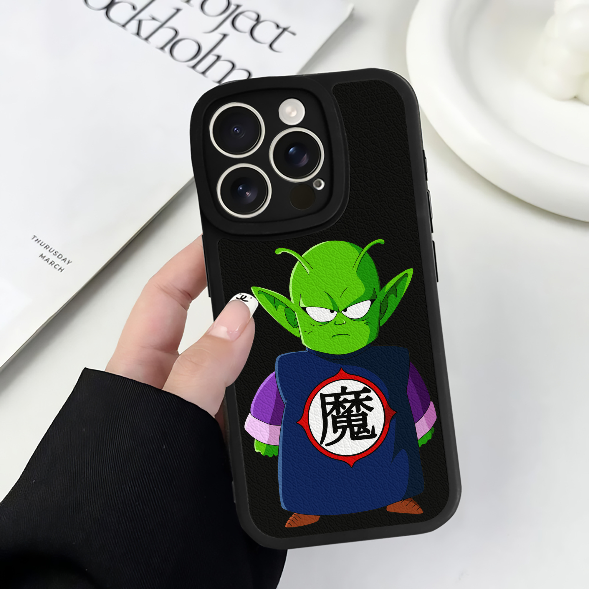 （画像用） ドラゴンボール ピッコロ DRAGON BALL Piccolo 【iPhone 16シリーズ対応】シリコンスマホケース（レザー調） 材質：シリコン